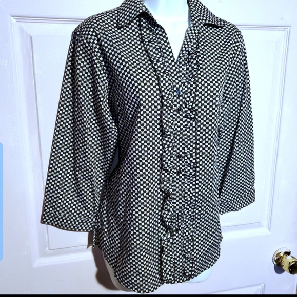 Foxcroft Wrinkle Free Button Down Shirt 6 - Picture 2 of 4